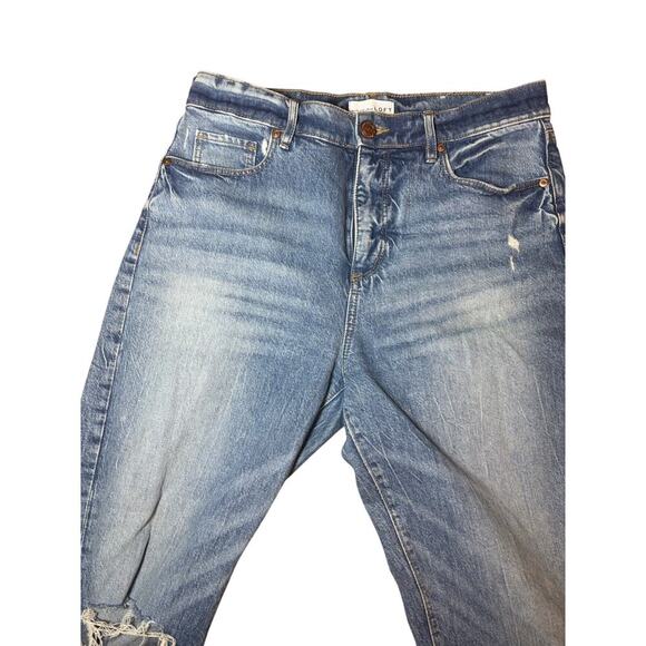 Loft jeans high waisted straight crop size 29 in excellent condition - Picture 3 of 13